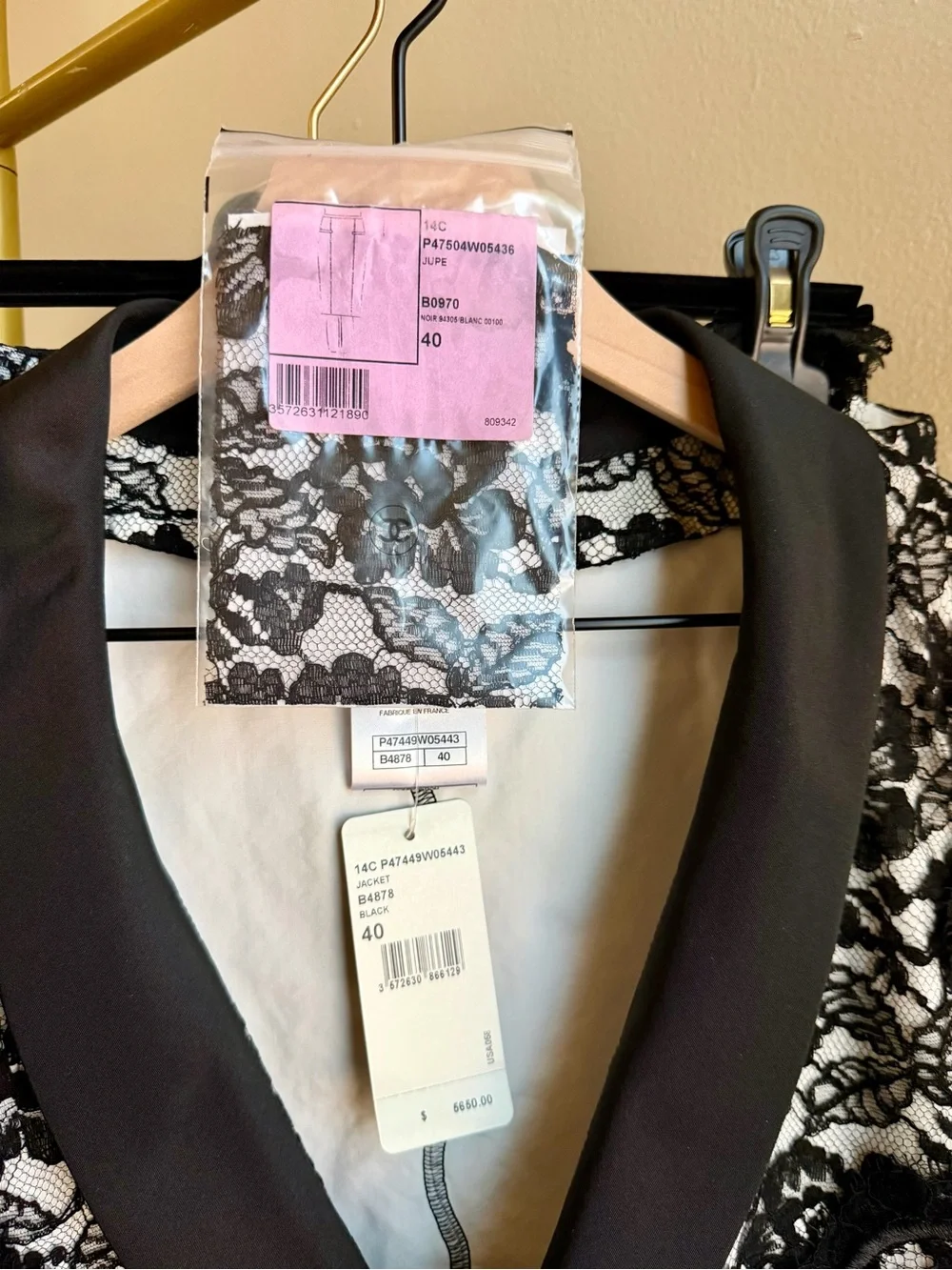 CHANEL Spring/Dummer 2014 Cruise lace skirt suit new with tags (NWT)